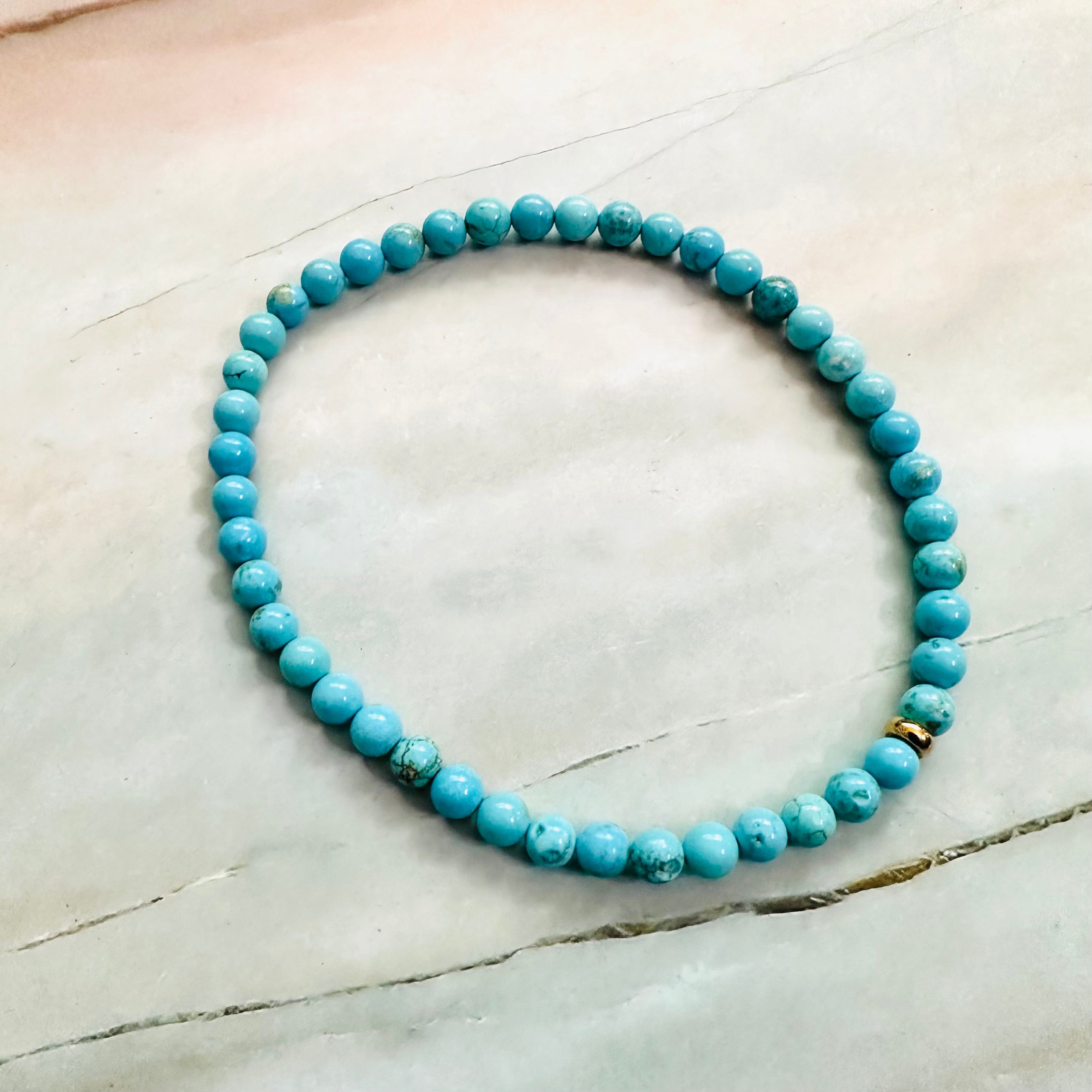 Turquoise Howlite Anklet